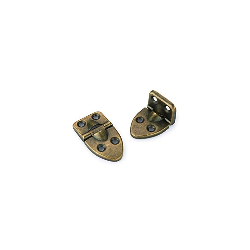 Highpoint 90 Degree Stop Hinge Antique Brass Plated 2-1/16" x