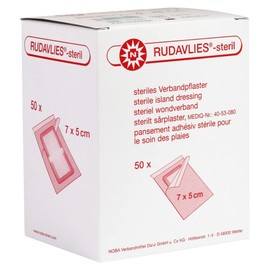 Noba Rudavlies® sterile dressing plasters, choice of sizes, pack of 50. 7 x 5 cm