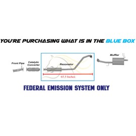 Resonator Pipe fits 2010-2013 Kia Forte 4.2L | Stainless Steel | Northeastern Exhaust | Free Gaskets and Clamp Included | Automotive Replacement Part