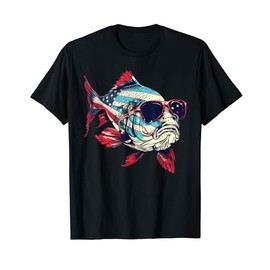 Kuhli Loach With USA Sunglasses T-Shirt
