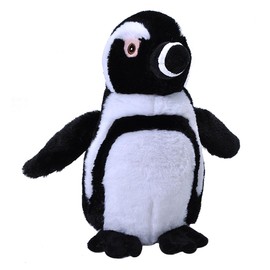 Wild Republic EcoKins Blackfoot Penguin Stuffed Animal 12 inch, Eco Friendly Gifts for Kids, Plush Toy, Handcrafted Using 16 Recycled Plastic Water Bottles