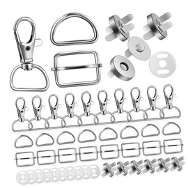 IWOWHERO Swivel Clasps Snap Hooks Carabiner Clips for Keychain Lanyards Bag Buckles