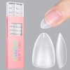 AILLSA Short Almond Nail Tips - 240 PCS Upgraded Matte