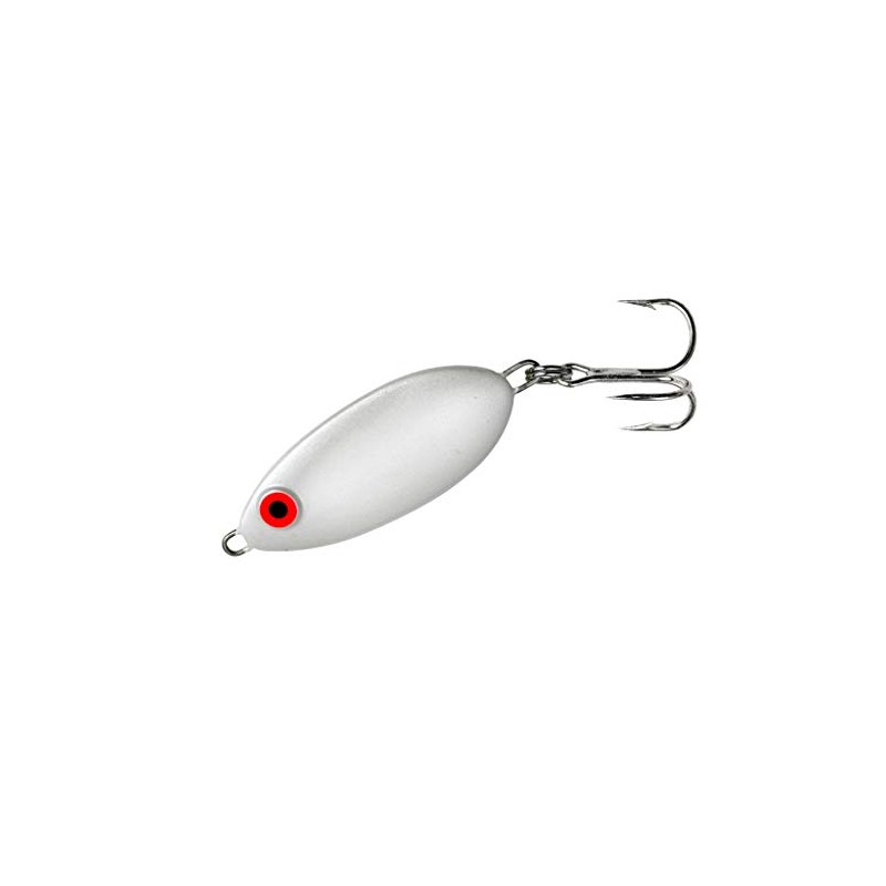 Bomber Lures B8901 Slab Spoon Lure (White, 1 0.25 oz)