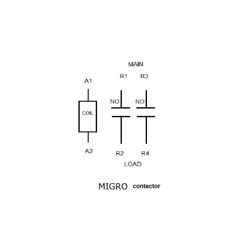2 Pole 40 Amp 24V Coil Definite Purpose Contactor 50A