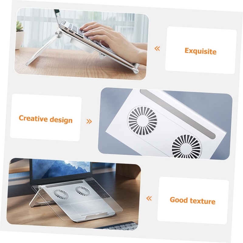 OSALADI Laptop Stand Height and Dual Cooling Fans Ergonomic Notebook