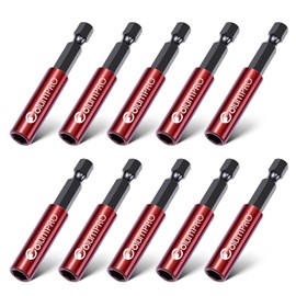 ColumPRO 10PCS 1/4" Strong Magnetic Extension Bit Holder,Hex Shank S2 Steel Magnetic,Screwdriver Extension,Quick-Change Hex Shank Set