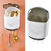 Wall Mounted Chopsticks Holder Dust Prevention 3 Compartments Large Capacity