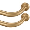 Lwiiom 2 Pack Wrap Around Curtain Rod for Windows 28