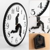 Silly Walk Wall Clock, 9.84‑Inch Silent Funny Creative Analog Clock