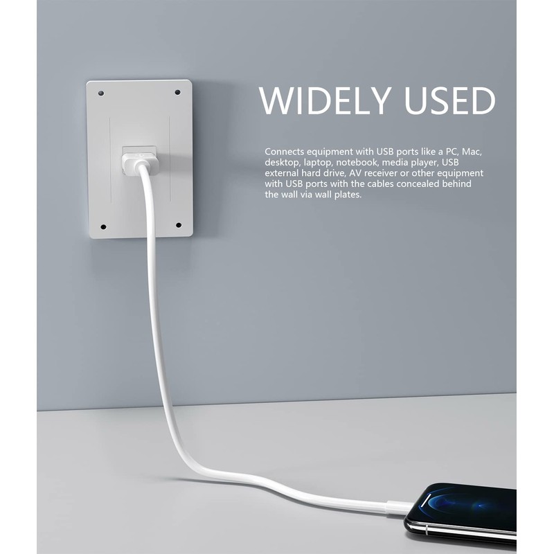 BERLAT USB 3.0 Keystone Jack Insert, USB Keystone Jack,USB to