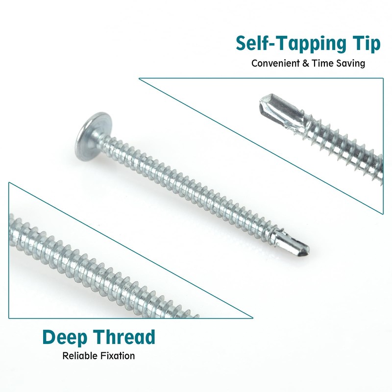Self-Tapping Screws Assortment Kit - 140PCS Sheet Metal Screws for