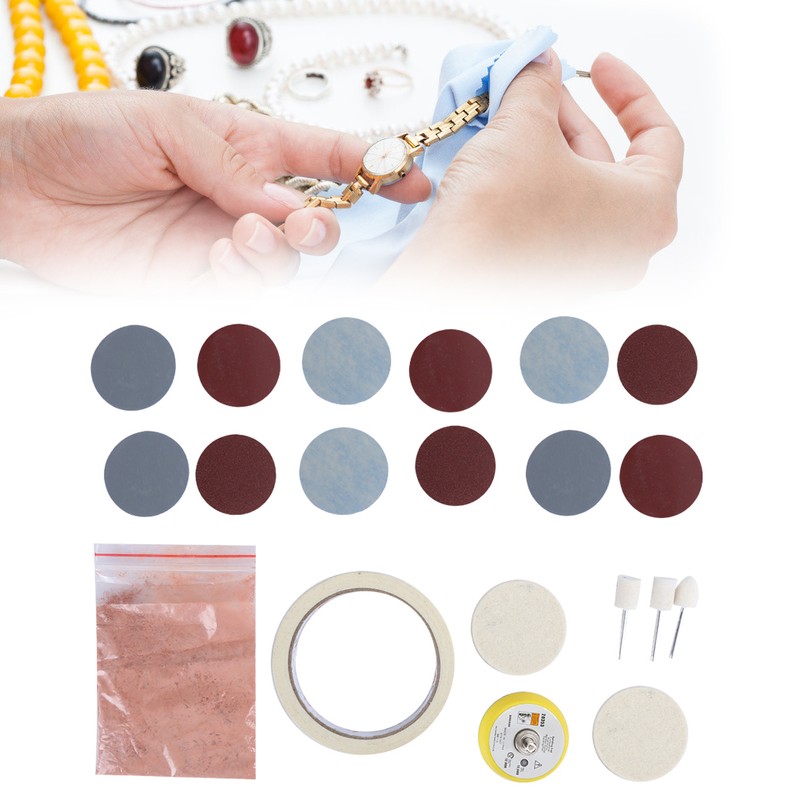 20pcs / set Watch Glass Polishing Pad Felt Polishing Buffing