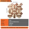 OYASIMI 10-Sheets Peel and Stick Backsplash Tiles, PVC Mixed Metallic