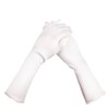 NICEYEA Flower Girls Long Satin Gloves Elbow Gloves Princess Dress