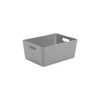 Wham Bam 5.02 Cool Grey Plastic Studio Storage Baskets Office