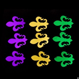 MFUOE Mardi Gras Party Decorations Confetti Gold Purple Green Plastic Sequin Party Supplies Favors Table Decor for Carnival Theme Party(15gram)