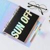 6 Holes Rainbow PVC Personal Organizer, Binder, 6 Holes, Planner,