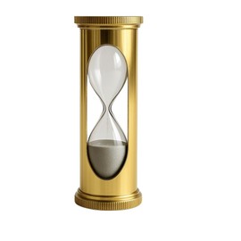 Gold Brass Sand Timer Hourglass, 1 Minute Mini Decorative Timer for Desk, Cooking, Games, Meditation, or Focus Tasks