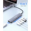 LENTION 6 en 1 Adaptador USB C a HDMI 4K60Hz,