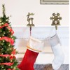 YWZHENYU 4 Pack Christmas Stocking Holder Durable Stocking Hanger Hooks