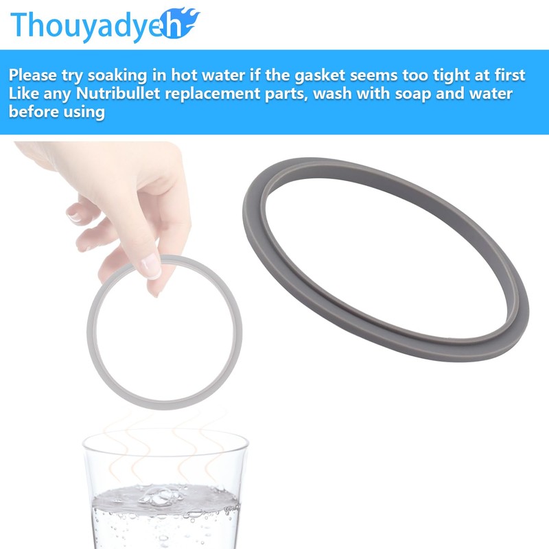 2 Pcs Blender Rubber O Ring Gaskets Replacement Part for