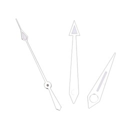 Watch Hand, Men Watch Piece and Parts, Hands Watch Accessory Replacement for ETA2824 Movement, Silver