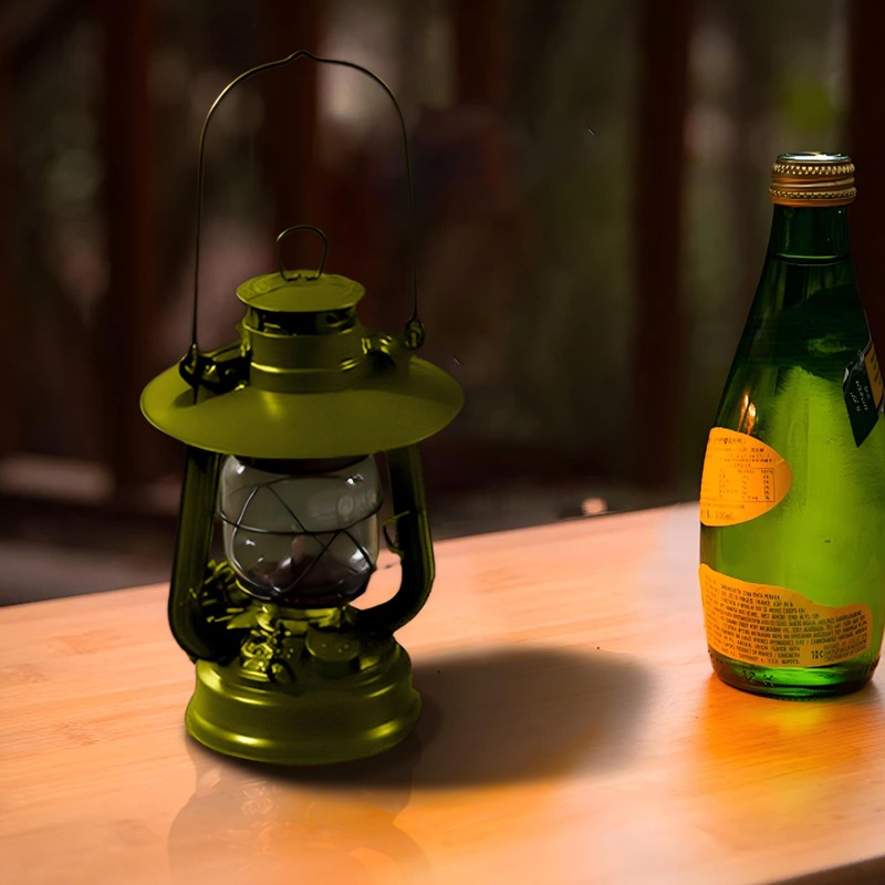 Dates Lanterns Fur Hand Lantern Shade - Brown Green Aluminum