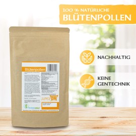 Tausendkraut Premium Flower Pollen - 200 g - Certified Organic Quality - Superfood - Natural and Sustainable - Tested Beekeeping Quality - German Brand