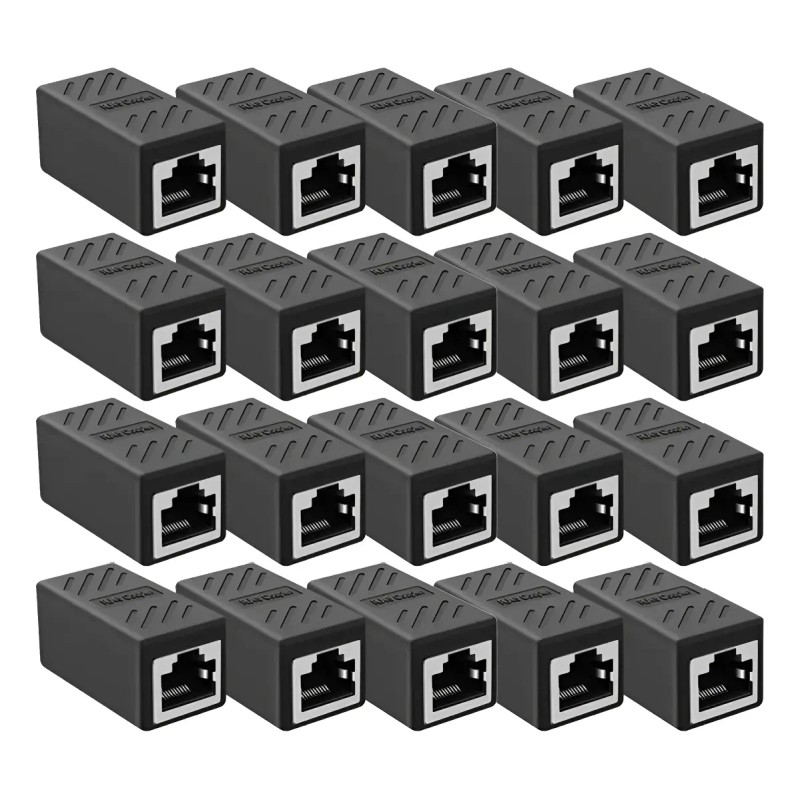 30 Cople Para Cable De Red Rj45 Cat6 Union Hembra