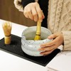 Luxshiny Matcha Bowl and Whisk Holder Set: Ceramic Matcha Tea