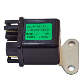 8-94248-161-0 PREHEAT Relay 12V 16415-65600 119650-77910 for Kubota D722 D905 D1105 Yanmar MR82BL-081， Isuzu Hitachi ZAXIS27U EX35U EX50U ZAXIS40U Excavator Engine Mitsubishi L3E S3L2 S4L2 Engine