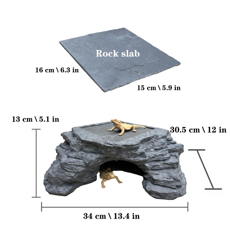 X-Large Bearded Dragon Basking Platform, Lizard, Snake or Reptile Hide