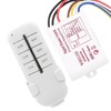ON/OFF AC180-240V Wireless Receiver Lamp Light RF Remote Control Switch(4Way