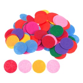 HARFINGTON 200pcs Round Felt Circles, 30mm 1-1/4" Pre Cut Felt Craft Pads Non-Woven Mini Felt Fabric Circles for DIY Sewing Handcraft Cut Projects Craft Finishing, Mixed Color