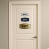 Fancy EXIT Sign (Black) - Large 1 Pack