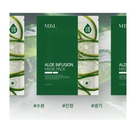 MBL Aloe Infusion Mask Pack 25ml x 50 sheets / 엠비엘 알로에 인퓨전 마스크 팩 25ml x 50매