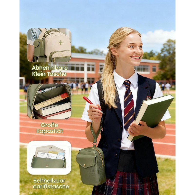 MATEIN Backpack Olive Green