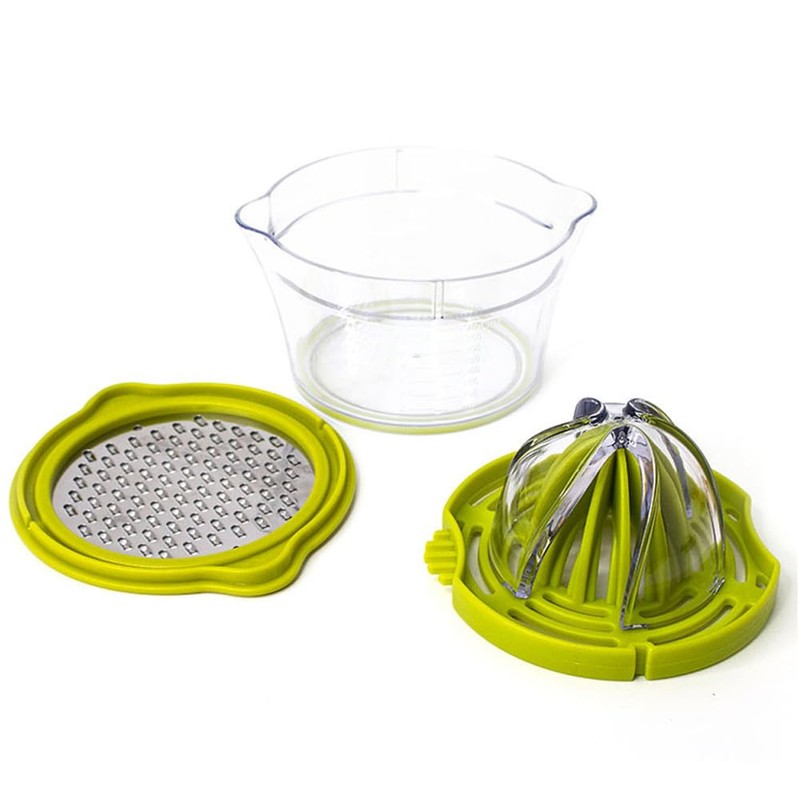 Manual Orange Juicer, Multi-purpose Fruit Squeezer Plastic Measuring Cup for