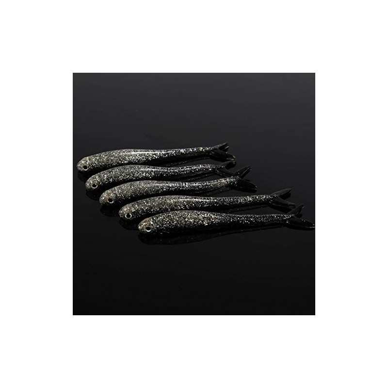 SALT N PEPPER TIDDLER Drop shot lure soft rubber shad