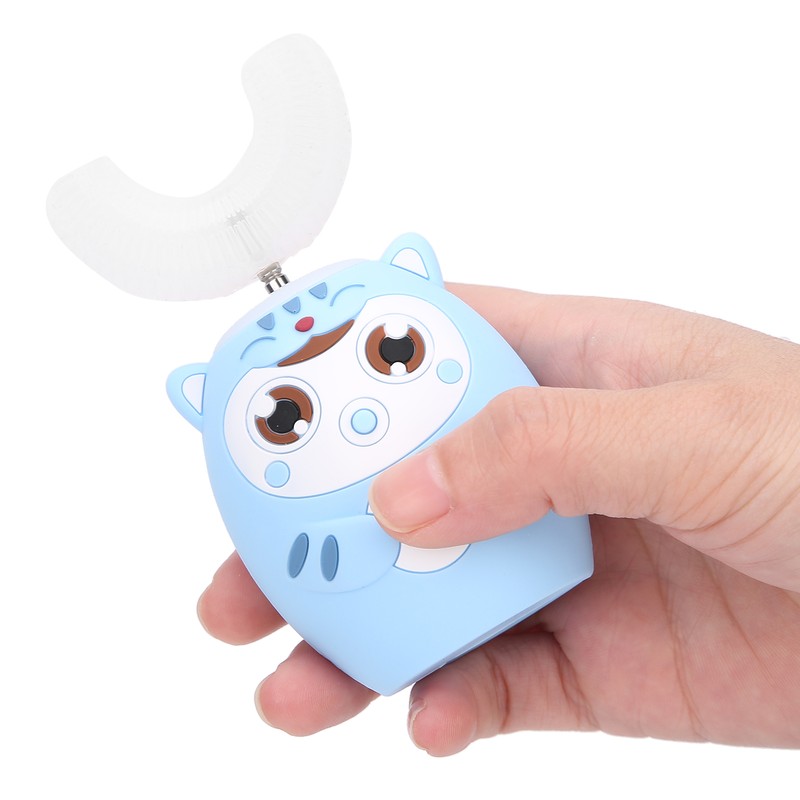 U Shaped Automatic Toothbrush Cartoon Ultrasonic Toothbrush Oral Cleaning Brush