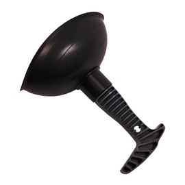 Mr. Gadget's Solutions Sink Plunger, Easy to use Mini Plunger with Short Handle, Powerful Plunger Unclogging Tool for Kitchen Sink, Shower, Bathroom Drains, Bath - Black