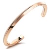 Women's Pink Gold Bracelet, 18k Plated, Zirconia, Titanium Bracelet, Sparkle,