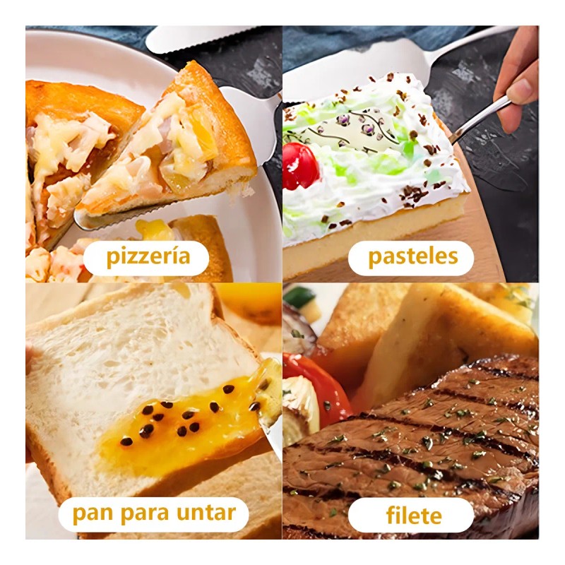 Espátula Servir Tartas Luvan Acero Inoxidable Cortador Pizza