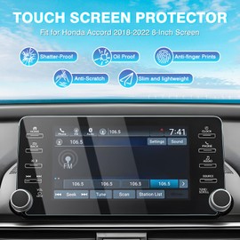 Karltys 2 Pack Accord Screen Protector for 2018-2022 Honda Accord EX-L, Sport Touring - 8-Inch Display, 9H Hardness Tempered Glass Touchscreen Screen Cover, Anti Glare