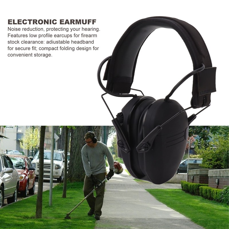 Noise Reduction Electronic Earphones Noise Reduction Foldable ABS Adjustable Headband