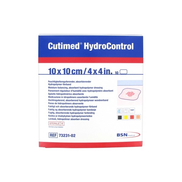 Essity Cutimed HydroControl 10 Moisture Regulating Dressings With Hydropolymer Absorbent