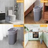 LOSYHU 2 Pack Slim Plastic Trash Can 12L Slim Waste