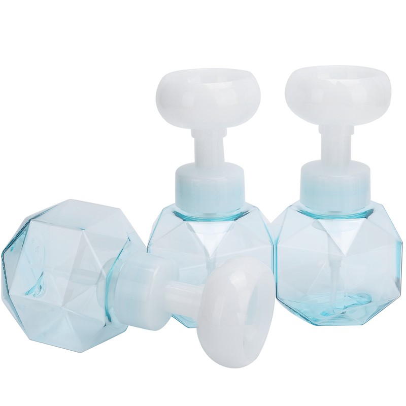 3Pcs PETG Flower Foam Bottle 300ml Mousse Pump Bottle Hand
