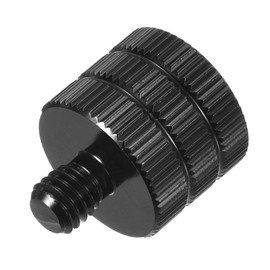 MECCANIXITY Mic Stand Adapter 3/8 Female to M6 Male Screw Thread Adapter for Microphone Stand to Camera Tripod Adapter